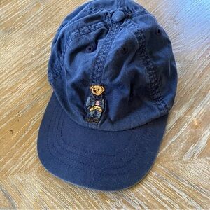 Kid’s Polo Ralph Lauren Bear Logo Navy Adjustable Hat (4-7)
